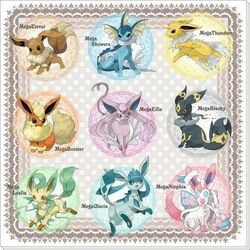  1:1 all_nine_eeveelutions eevee eeveelution espeon fakemon flareon generation_1_pokemon generation_2_pokemon generation_4_pokemon generation_6_pokemon glaceon glitchsamo21 jolteon leafeon mega_evolution nintendo pokemon pokemon_(species) sylveon umbreon vaporeon 