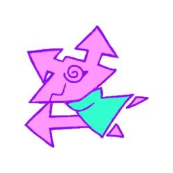  1:1 animated arrow_(anatomy) blue_clothing blue_robe clothed_female clothing deltarune eyelashes female head_bob loop low_res pink_body pink_ears robe short_playtime simple_background smile solo spiral_eyes undertale_(series) virovirokun voidcatart white_background 