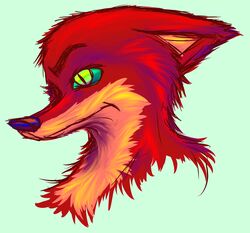  2016 absurd_res anthro bust_portrait canid canine disney fox green_background hi_res male mammal nick_wilde portrait progressoftomorrow pupils red_fox side_view simple_background slit_pupils solo true_fox zootopia 