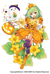  :d boots braid candy candy_cane choker commentary_request crown_braid female flower flower_knight_girl food food-themed_clothes food-themed_hair_ornament full_body ghost green_hair hair_ornament hat jack-o&#039;-lantern knee_boots layered_sleeves lollipop looking_at_viewer name_connection object_namesake official_art open_mouth orange_choker orange_footwear orange_skirt panties pepo_(flower_knight_girl) photoshop_(medium) pumpkin_hair_ornament purple_thighhighs red_eyes short_hair showgirl_skirt skirt smile solo squash standing sugimeno swirl_lollipop tachi-e thighhighs thighhighs_under_boots underwear white_background witch_hat yellow_panties 