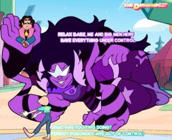  4_arms alien alien_humanoid cartoon_network clothing detailed_background dialogue eyebrows eyewear female footwear gem gem_(species) gem_fusion group hi_res human humanoid lying macro male mammal multi_arm multi_limb on_model pearl_(gem_species) pearl_(steven_universe) purple_body shoes sitting smile steven_quartz_universe steven_universe sugilite_(gem) sugilite_(gem_species) sugilite_(steven_universe) sunglasses thediamond637 toony trio 