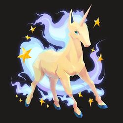  alternate_color bad_id bad_pixiv_id black_background bo9_(bo9_nc) commentary_request fiery_hair fire full_body green_eyes horns horse no_humans pokemon pokemon_(creature) rapidash shiny_pokemon sideways_glance simple_background single_horn solo star_(symbol) 