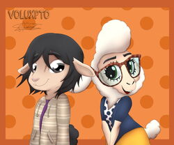  anthro bovid caprine dawn_bellwether disney duo fan_character female male male/female mammal sheep voluxpto zootopia 