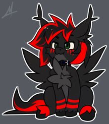  collar equid equine feral hasbro male mammal midnightflight my_little_pony mythological_creature mythological_equine mythology pegasus solo tagme wings 