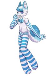  5:8 absoluteneo alpha_channel anthro arctic_fox arm_warmers armwear biped blue_body blue_clothing blue_ears blue_eyes blue_fur blue_panties blue_underwear bottomwear boy_shorts canid canine chest_crystal clothed clothing crossdressing digital_media_(artwork) ear_markings femboy fox fur hair handwear hi_res highlights_(coloring) inner_ear_fluff legwear male mammal markings naidru nose_markings one_eye_closed panties pattern_armwear pattern_bottomwear pattern_clothing pattern_legwear pattern_panties pattern_underwear slim solo striped_armwear striped_bottomwear striped_clothing striped_legwear striped_panties striped_underwear stripes tail tail_markings thigh_highs true_fox tuft underwear white_body white_clothing white_fur white_panties white_underwear wink 