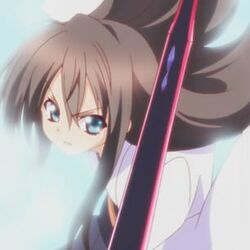  androgynous gradient gradient_background kazehaya_kamito ren_ashbell seirei_tsukai_no_blade_dance solo sword trap 