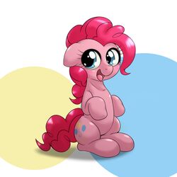  1:1 2015 behind-space earth_pony equid equine female feral friendship_is_magic hasbro horse mammal my_little_pony pinkie_pie_(mlp) pony smile solo 