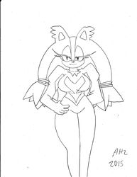  2015 absurd_res anthro badger big_breasts black_and_white breasts clothed clothing eulipotyphlan female hedgehog hi_res mammal monochrome mustelid musteline pen_(artwork) sega solo sonic_boom sonic_the_hedgehog_(series) sticks_the_jungle_badger superbunnygt traditional_media_(artwork) 