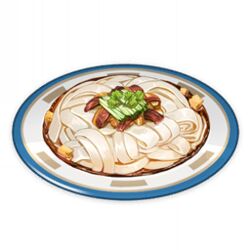  artist_request celery cold_noodles_with_mountain_delicacies_(genshin_impact) food food_focus game_cg genshin_impact lowres meat no_humans noodles official_art plate simple_background still_life third-party_source transparent_background 