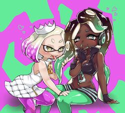  2girls hime_(splatoon) iida_(splatoon) multiple_girls splatoon splatoon_2 tagme 