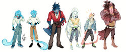  alternate_species anthro aoba_seragaki asarigg avian bat bat_wings beak bird blue_body blue_fur bottomwear canid canine canis clear_(dmmd) clothed clothing domestic_cat dramatical_murder electronics feathers felid feline felis fully_clothed fur furrification group headphones hi_res koujaku male mammal membrane_(anatomy) membranous_wings mink_(dmmd) nitro+chiral noiz_(dmmd) pants punk rodent scar tail tail_feathers whiskers wings wolf 