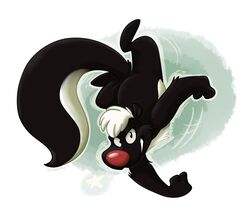  2019 anthro cartoon_saloon cc-by-nc-nd creative_commons hi_res male mammal mephitid orlandofox skunk skunk_(skunk_fu) skunk_fu solo 