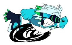  2023 2d_animation alpha_channel animated anthro black_sclera blue_body blue_skin bonestheskelebunny01 clenched_teeth clothing demon dragon facial_markings frame_by_frame green_eyes hair head_markings hoodie horn low_res male markings multi_horn mythological_creature mythological_scalie mythology pizza_tower retrospecter_(character) running scalie sharp_teeth short_playtime simple_background snout snout_markings solo style_emulation tail tail_hand teeth topwear transparent_background unusual_anatomy unusual_tail white_hair 