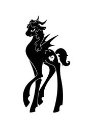  2015 2_horns alternate_species black_and_white closed_smile cutie_mark digital_drawing_(artwork) digital_media_(artwork) drip_effect dripping_heart ear_piercing ear_ring ears_back equid equine female feral front_view full-length_portrait hair hasbro heart_symbol hi_res hooves horn horse klavigar_lovataar long_hair long_legs mammal mane membrane_(anatomy) membranous_wings monochrome mouth_closed my_little_pony mythological_creature mythological_equine mythology pegasus piercing pivoted_ears ponification pony portrait quadruped raised_hoof ring_piercing scp_foundation side_view silhouette simple_background slim_feral smile solo sunnyclockwork three-quarter_view unguligrade walking white_background wings 