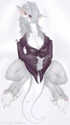  anthro better_version_at_source bey-dragon bottomless breasts caleb_magness caviid claws cleavage clothed clothing dragon female mammal mara mythological_creature mythological_scalie mythology red_eyes rodent scalie solo toe_claws 