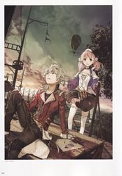  atelier atelier_escha_&amp;_logy escha_malier hidari logix_ficsario thighhighs 