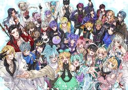  6+boys 6+girls :q ahoge aia_amare aia_amare_(1st_costume) alban_knox alban_knox_(1st_costume) animal_hat aqua_eyes ascot aster_arcadia bikini black_bodysuit black_corset black_gloves black_hair black_horns black_shirt blazer blonde_hair blue_ascot blue_hair blue_headwear blue_jacket blue_necktie blue_scarf blue_shirt bodysuit braid breasts brown_hair brown_headwear brown_jacket cat_hat cleavage collared_shirt comfydant_(fulgur_ovid) corset cropped_jacket crying dana_(try_286s84) dark-skinned_female dark-skinned_male dark_skin doppio_dropscythe double_bun elbow_gloves elira_pendora elira_pendora_(3rd_costume) enna_alouette enna_alouette_(3rd_costume) everyone finana_ryugu finana_ryugu_(2nd_costume) flower front_ponytail fulgur_ovid fulgur_ovid_(1st_costume) glasses gloves goggles goggles_on_head gradient_hair green_hair green_skirt grey_hair grey_vest hair_between_eyes hair_bun hair_flower hair_ornament hairclip halterneck hat head_wings heart heart_ahoge heterochromia hex_haywire high_ponytail highres horns ike_eveland ike_eveland_(1st_costume) jacket japanese_clothes jewelry kimono kotoka_torahime kyo_kaneko long_hair long_sleeves luca_kaneshiro luca_kaneshiro_(1st_costume) lucie_(millie_parfait) maria_marionette meloco_kyoran millie_parfait millie_parfait_(3rd_costume) multicolored_hair multiple_boys multiple_girls necklace necktie nijisanji nijisanji_en one_eye_closed open_clothes open_jacket orange_eyes petra_gurin petra_gurin_(3rd_costume) pink_hair pink_jacket pomu_rainpuff pomu_rainpuff_(1st_costume) purple_eyes purple_hair red_flower red_hair red_horns red_rose reimu_endou reimu_endou_(3rd_costume) ren_zotto rose rosemi_lovelock scar scar_on_face scarf scarle_yonaguni school_uniform shirt short_hair short_kimono shu_yamino shu_yamino_(1st_costume) side_ponytail single_braid skirt sleeves_past_fingers sleeves_past_wrists smile sonny_brisko sonny_brisko_(2nd_costume) split-color_hair stargazer_(uki_violeta) streaked_hair stuffed_animal stuffed_toy suit sweater swimsuit teddy_bear tongue tongue_out twin_braids twintails uki_violeta uki_violeta_(2nd_costume) v vantacrow_bringer ver_vermillion vest vezalius_bandage virtual_youtuber vox_akuma vox_akuma_(3rd_costume) white_headwear white_jacket white_scarf white_shirt white_sweater wings yellow_eyes yu_q._wilson 