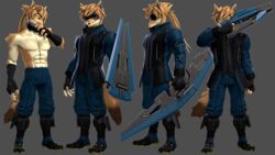  16:9 2024 3d_(artwork) 5_fingers abs alan_(petruz) anthro athletic athletic_anthro athletic_male black_nose blonde_hair blue_eyes boots bottomwear bowgun canid canine canis clothed clothing digital_media_(artwork) eyewear fingerless_gloves fingers footwear fur gloves gun hair handwear hi_res humanoid_hands jackal jacket male mammal melee_weapon multiple_poses pants pecs petruz petruz_(copyright) pose ranged_weapon solo source_filmmaker_(artwork) standing tan_body tan_fur topless topless_anthro topless_male topwear weapon widescreen 