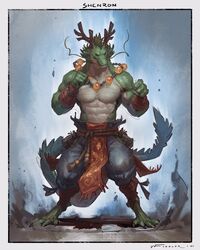  2021 4_fingers abs anthro anthrofied antlers arm_wraps asian_clothing asian_mythology biceps biped bottomwear clothed clothing dragon dragon_ball dragon_ball_(object) east_asian_clothing east_asian_mythology eastern_dragon fingers green_body green_hair green_scales hair hi_res horn male manly multicolored_body multicolored_scales muscular muscular_anthro muscular_male mythological_creature mythological_scalie mythology pecs scales scalie shenron shirtless signature solo tail taran_fiddler two_tone_body two_tone_scales white_body white_scales wingless_dragon wraps 