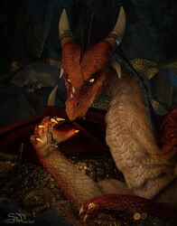  3d_(artwork) ambiguous_gender claws digital_media_(artwork) dragon duo european_mythology feral hi_res hoard horn mammal murid murine mythological_creature mythological_scalie mythology rat rodent scales scalie sherwood treasure_hoard western_dragon 