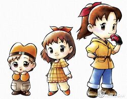  brown_eyes brown_hair female girl harvest_moon harvest_moon:_a_wonderful_life jack&#039;s_daughter lolicon official_art teenager toddler 