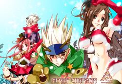  christmas cigarette costume costumes dfo donut donuts doughnut dungeon_and_fighter dungeon_fighter_online fighter fighter_(dungeon_and_fighter) food gift gunner gunner_(dungeon_and_fighter) hat holidays long_hair mage mage_(dungeon_and_fighter) presents scarf short_hair slayer slayer_(dungeon_and_fighter) spiked_hair spikey_hair spirits white_hair 