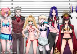  &lt;o&gt;_&lt;o&gt; 1boy 6+girls ahoge animal_ears apron armband artoria_pendragon_(alter_swimsuit_rider)_(fate) artoria_pendragon_(alter_swimsuit_rider)_(second_ascension)_(fate) artoria_pendragon_(fate) bandages bikini black_bikini black_hair black_serafuku black_thighhighs blonde_hair blue_bikini blue_eyes breasts bridal_garter cape circle_name cleavage commentary_request crossed_arms double_bun eating elbow_gloves facial_hair fate/grand_order fate_(series) fingerless_gloves food formal frankenstein&#039;s_monster_(fate) frankenstein&#039;s_monster_(swimsuit_saber)_(fate) frankenstein&#039;s_monster_(swimsuit_saber)_(second_ascension)_(fate) frilled_bikini frills gloves green_eyes grey_hair hair_bun hair_intakes hair_ornament hair_over_one_eye hairclip hat height_chart horns jackal_ears james_moriarty_(archer)_(fate) large_breasts lineup long_hair looking_at_viewer maid maid_bikini maid_headdress mechanical_horns medium_breasts medjed_(fate) midriff minamoto_no_raikou_(fate) minamoto_no_raikou_(swimsuit_lancer)_(fate) minamoto_no_raikou_(swimsuit_lancer)_(second_ascension)_(fate) moustache multiple_girls navel nero_claudius_(fate) nero_claudius_(swimsuit_caster)_(fate) nitocris_(fate) nitocris_(swimsuit_assassin)_(fate) oda_nobunaga_(fate) oda_nobunaga_(swimsuit_berserker)_(fate) oda_nobunaga_(swimsuit_berserker)_(second_ascension)_(fate) pants peaked_cap pink_arm_warmers pink_hair pinstripe_pattern popsicle purple_eyes purple_hair red_eyes red_gloves school_uniform serafuku shirotsumekusa short_hair side-tie_bikini_bottom single_glove single_horn skirt smile striped_bikini striped_clothes suit swimsuit teeth thigh_strap thighhighs twintails unconventional_maid underboob very_long_hair vest yellow_eyes 