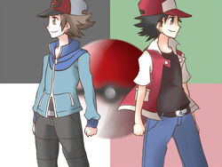  pokemon pokemon_(game) pokemon_bw pokemon_trainers red_(pokemon) red_(pokemon)_(classic) touya_(pokemon) 