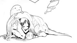  :3 bad_id bad_pixiv_id character_request closed_eyes creature dress female greyscale heart hongcha_(roels) lolicon monochrome monster rabbit scp-053 scp-524 scp-682 scp-999 scp_foundation sleeping slime_(creature) smile 