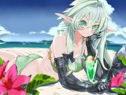  bikini blaze_(artist) goblin_slayer high_elf_archer pointy_ears swimsuits 