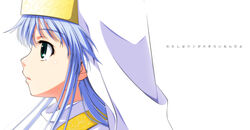  bad_id bad_pixiv_id blue_hair female habit hat highres hokuto_no_ken hokuto_no_ken:_shinpan_no_sousousei_kengou_retsuden index_(toaru_majutsu_no_index) kasalelia long_hair nun photoshop_(medium) robe say_my_name solo toaru_majutsu_no_index translated 