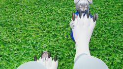  16:9 3d_(artwork) 4k absurd_res anthro arctic_fox arflin_(species) ashtonsparx_(artist) between_toes blep canid canine clothed clothing digital_media_(artwork) drekkubus feet flat_chested foot_fetish foot_focus fox group hi_res lying macro male male/male mammal micro nude outside paw_holding paws simple_background smile toes tongue tongue_out trio true_fox widescreen 