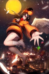  devil_maker:_tokyo dress frigg halloween pantsu rheez wings 