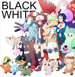  axew bel_(pokemon) bell_(pokemon) black_(pokemon) blitzle braviary cheren_(pokemon) chillarmy darmanitan gear_(pokemon) gochiruzeru gothitelle highres hihidaruma kibago klink koromori mamepato meguroko mijumaru minccino minezumi munna musharna nintendo oshawott patrat pidove pokabu pokemon pokemon_(game) pokemon_black_and_white pokemon_bw rankurusu reuniclus shimama snivy tepig touko_(pokemon) touko_(pokemon) touya_(pokemon) tsutaaja wooguru 