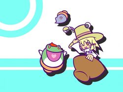  crossover dongurigaeru frog hat madou_monogatari moriya_suwako puyopuyo touhou 