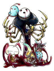  arakune blazblue commentary_request creature no_humans nyar 