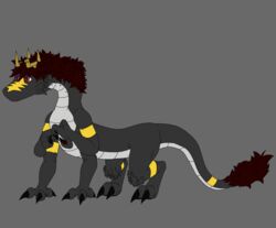  absurd_res broken_horn dragon feral flute_dragon fur fur_pattern furred_dragon furred_scalie grey_background hi_res horn male maroon_hair model_sheet mouthless multi_limb mythological_creature mythological_scalie mythology noseless red_eyes sajay sajay_(sajay) scalie simple_background solo tail tail_tuft tuft 