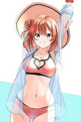  bikini cleavage nonbiri open_shirt see_through swimsuits yahari_ore_no_seishun_lovecome_wa_machigatteiru. yuigahama_yui 