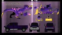  barrelcore bulldozer ceratosaur ceratosaurid ceratosaurus commercial_vehicle construction construction_equipment construction_vehicle d11 dinosaur extinct gmc male prehistoric_species reptile scalie theropod truck_(vehicle) vehicle vehicle_transformation zaloluna 