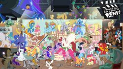  16:9 accessory alicorn alligator alligatorid angel_(mlp) apple_bloom_(mlp) applejack_(mlp) armor avian bear bird black_hair blonde_hair blue_eyes bow_(feature) bow_accessory bow_ribbon bowed_string_instrument brown_eyes brown_hair cake camera canid canine canis cape celestial_being cello centered_hair_bow chimera closed_eyes clothing collar cosmic_flesh cosmic_fur cowboy_hat crocodilian crown cutie_mark_crusaders_(mlp) derpy_hooves dessert discord_(mlp) doctor_whooves_(mlp) domestic_dog draconequus dragon earth_pony electronics equid equine eye_patch_(marking) eyewear facial_hair facial_markings fedora female feral fluttershy_(mlp) flying food friendship_is_magic glasses green_eyes group guitar gummy_(mlp) hair hair_accessory hair_ribbon hairbow hasbro hat head_markings headgear headphones headwear helmet hi_res horn horse lagomorph large_group laugh lauren_faust_(character) leporid looking_back lyra_heartstrings_(mlp) male mammal mane_six_(mlp) markings moustache multicolored_hair musical_instrument my_little_pony mythological_creature mythological_equine mythological_scalie mythology necktie octavia_(mlp) one_eye_closed open_mouth open_smile owl owlowiscious_(mlp) parasprite_(mlp) patch_(marking) pegasus philomena_(mlp) pink_hair pinkie_pie_(mlp) pipsqueak_(mlp) plucked_string_instrument pony princess_celestia_(mlp) princess_luna_(mlp) purple_eyes purple_hair rabbit rainbow_dash_(mlp) rainbow_hair rarity_(mlp) red_eyes red_hair reptile ribbons saddle_bag scalie scarf scootaloo_(mlp) shirt_collar sibling_(lore) singing sister_(lore) sisters_(lore) size_difference smile snails_(mlp) snips_(mlp) spike_(mlp) spitfire_(mlp) string_instrument sunglasses suspension sweetie_belle_(mlp) tail tail_grab tail_pull tank_(mlp) timon1771 tortoise trixie_(mlp) turtle twilight_sparkle_(mlp) umbrella unicorn ursa_minor_(mlp) vinyl_scratch_(mlp) widescreen wings winona_(mlp) wonderbolts_(mlp) yellow_eyes yellow_sclera zebra zecora_(mlp) 