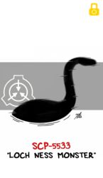  2022 ambiguous_gender artist_name black_text blurred_character character_name colored cryptid dated digital_drawing_(artwork) digital_media_(artwork) english_text european_mythology feral hi_res loch_ness_monster lock_symbol logo long_neck mythology red_text scottish_mythology scp-5533 scp_foundation side_view signature simple_background solo text white_background yellow_lock_symbol zal-cryptid 