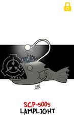  2022 ambiguous_gender anglerfish artist_name bioluminescence black_text colored corpse dated digital_drawing_(artwork) digital_media_(artwork) empty_eyes english_text esca_(anatomy) feral fin fish fish_tail glowing harkhretian_anglerfish hi_res lock_symbol logo lure_(anatomy) macro marine notched_fin open_mouth red_text rotting scp-5005 scp_foundation sharp_teeth signature simple_background solo tail teeth text white_background white_glow yellow_lock_symbol zal-cryptid 