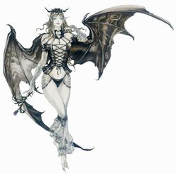  castlevania castlevania:_lament_of_innocence castlevania_lament_of_innocence demon_girl female official_art simple_background solo succubus succubus_(castlevania) white_background 