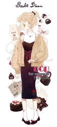  analog_clock ankle_socks bag black_bag black_bow black_dress black_footwear black_forest_cake blonde_hair blush_stickers bow bow_earrings braid breasts cake cleavage clenched_hand clock cocktail_dress commentary cross cross_necklace dangle_earrings dress earrings english_commentary english_text eyelashes female floral_print flower food footwear_bow full_body gift green_eyes hairbow handbag high_heels high_ponytail jacket jewelry lace long_sleeves looking_to_the_side medium_dress milk_carton nail_polish necklace newspaper open_clothes open_jacket original parted_lips pink_bow puffy_long_sleeves puffy_sleeves pumps putong_xiao_gou red_bow red_flower red_lips red_nails red_rose rose rose_print shirt short_hair short_ponytail side_braid sleeveless sleeveless_dress socks solo spaghetti_strap striped striped_bow sweater_jacket turtleneck waist_bow watermark white_background white_shirt white_socks yellow_jacket 