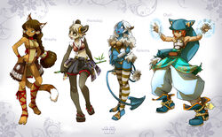 ankama anthro asian_clothing bamboo bamboo_stick bear breasts brown_eyes chell_(wakfu) clothed clothing demon dofus drasha east_asian_clothing ecaflip eliatrope enaibi felid female footwear green_eyes group heart_symbol hearts_(suit) hi_res horn human japanese_clothing kamcha legwear magic male mammal maradaje osamodas pandawa panties sandals skimpy small_breasts spades_(suit) stockings suit_symbol tail underwear wakfu