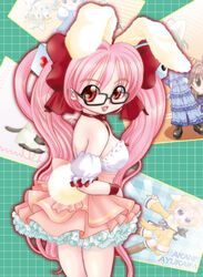 animal_humanoid d6 di_gi_charat dice digital_media_(artwork) eyewear female glasses hikaru_usada humanoid lagomorph lagomorph_humanoid leporid_humanoid mammal mammal_humanoid multiple_images pattern_background photo portrait rabbit_humanoid simple_background solo three-quarter_portrait unknown_artist