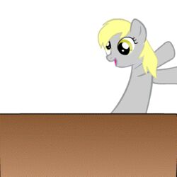 1:1 2011 animated blonde_hair computer derpy_hooves electronics equid equine feathered_wings feathers female friendship_is_magic grey_body grey_feathers hair hasbro long_hair low_res mammal my_little_pony mythological_creature mythological_equine mythology pegasus short_playtime simple_background solo speccysy white_background wings