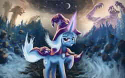 16:10 2011 bear cape celestial_being clothing cosmic_flesh cosmic_fur cutie_mark detailed_background equid equine female feral friendship_is_magic gem group hair hasbro hat headgear headwear hi_res horn horse hydra_(mlp) long_hair looking_at_viewer magic_user mammal moe_(artist) moe_the_great_and_powerful moon my_little_pony mythological_creature mythological_equine mythology pony quadruped rock short_hair star tail trixie_(mlp) unicorn ursa_major_(mlp) wallpaper white_hair widescreen wizard_hat