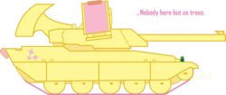 alpha_channel animate_inanimate command_and_conquer crossover electronic_arts english_text female fluttershy_(mlp) friendship_is_magic hasbro mirage_tank my_little_pony red_alert_(series) simple_background solo tank text transparent_background vehicle westy543