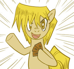 alternate_species big_head brown_eyes card card_hand crossover equid equine front_view fur hasbro holding_card holding_object horse joey_wheeler konami looking_at_viewer male mammal my_little_pony nude open_mouth open_smile ponification pony simple_background smile solo style_emulation tan_body tan_fur toony trading_card unknown_artist white_background yu-gi-oh! yu-gi-oh!_duel_monsters yu-gi-oh_card zoom_lines